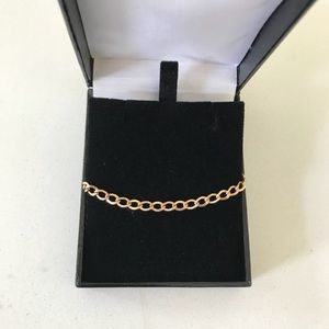 12K Vintage Gold filled GF Chain Link Bracelet New